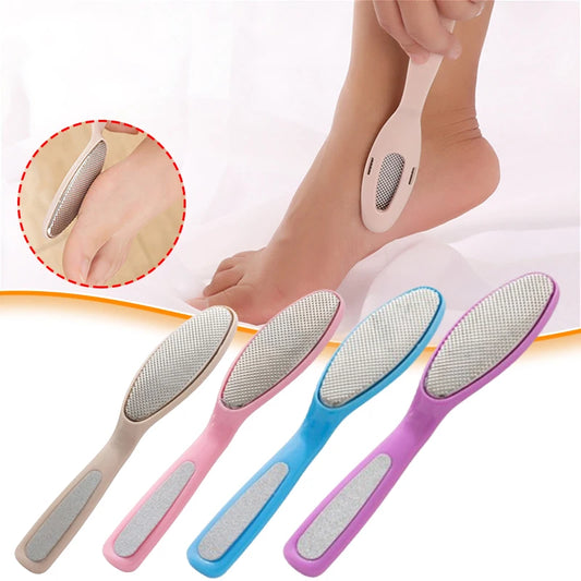 2 In 1 Foot File Foot Rasp Pedicure Tools Feet Dead Skin Callus Remover Wooden Handle Foot Scrubber Sandpaper Foot Care Tool