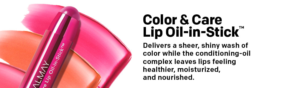 Almay Lip Oil, Hydrating Lip Color Makeup, Hypoallergenic, 110 Sugar Plum, 0.09 Oz